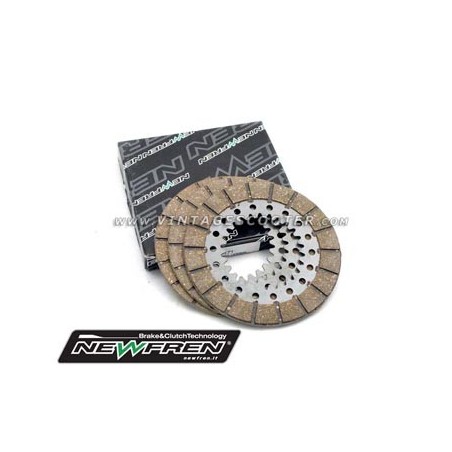 Disques embrayage garnis x 3 Vespa 150 GS VS2-5 1956-59